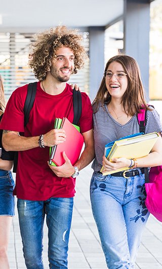 students talking about abroad study